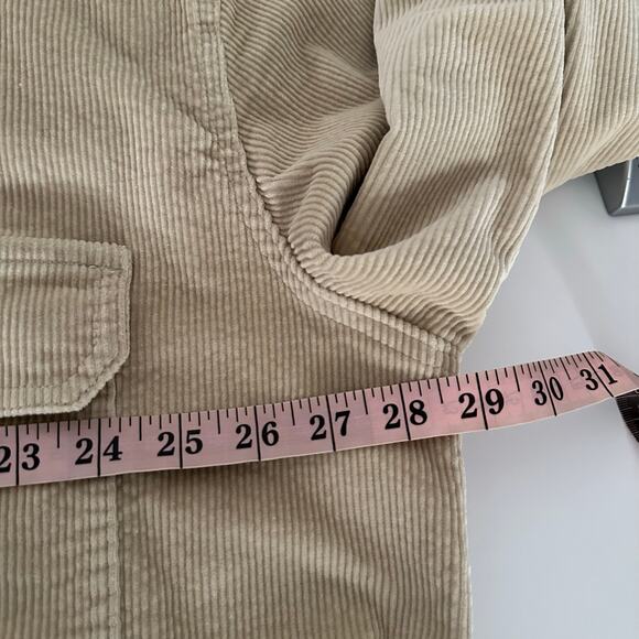 Tru Kolors Men's Tan Corduroy Button Down Collared Shirt Size XXL - Picture 10 of 11